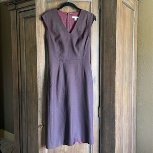 Hugo Boss Suit Dress V-Neck Cap Sleeves